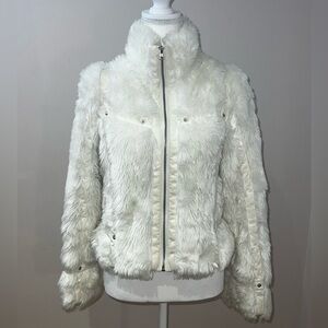 Stunning White Faux Fur Coat - Made in Italy!